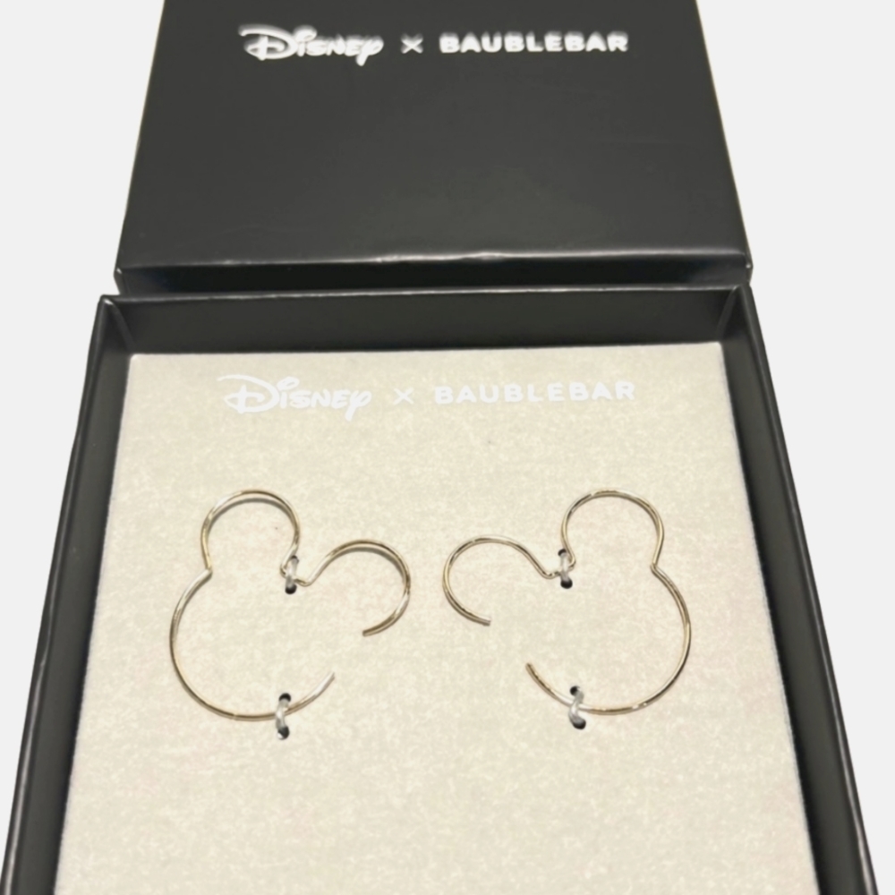 BAUBLEBAR xDisney Mickey Mouse Hoop Earrings.